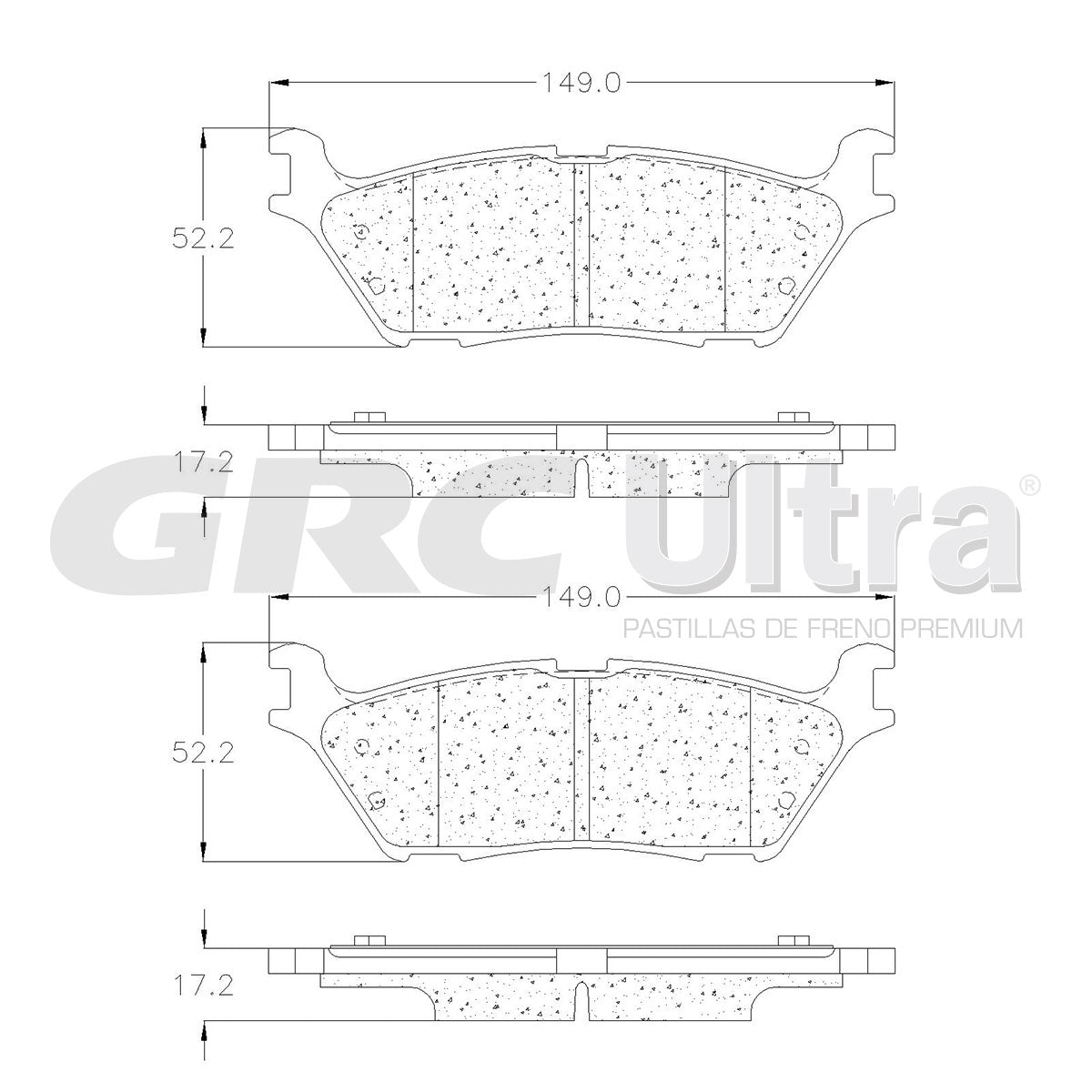 GCD1790 - BALATAS CERAMICAS TRASERAS PARA FORD EXPEDITION 2021-2022