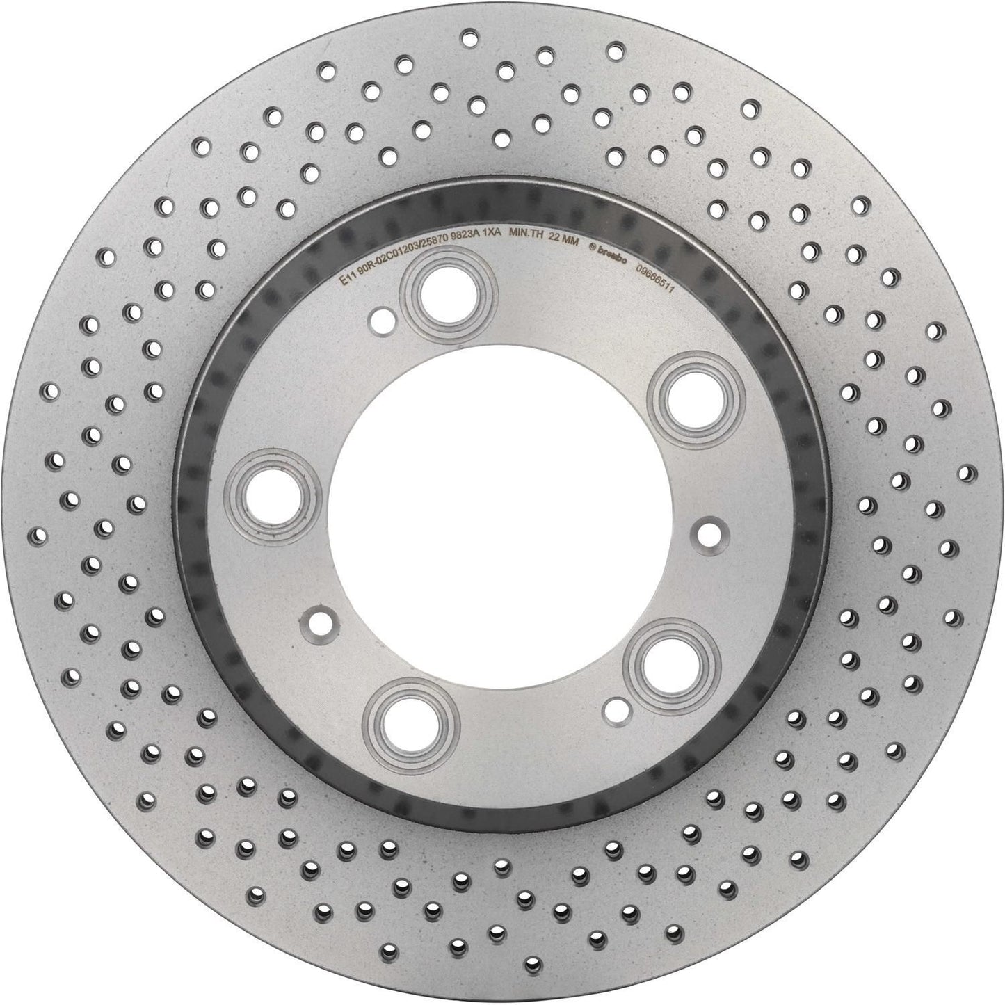 BRE-09.6665.11 - PAR DE DISCOS DE FRENO TRASEROS PARA PORSCHE 911 CARRERA 2006-2008