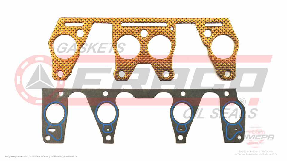 MSX-2640075 - EMPAQUE MULTIPLE DE ADMISION Y ESCAPE UNIDOS PARA FORD TEMPO L4 2.3 L OHV 8 V. OHV 1984-1987