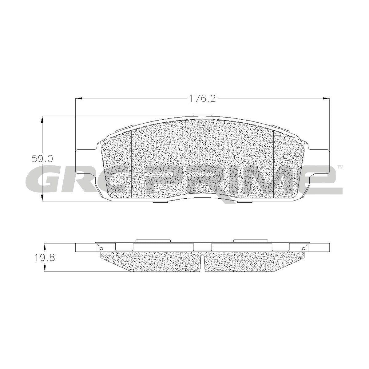 GPRD1083SD - BALATAS SEMIMETALICAS DELANTERAS PARA FORD F-150 4.2L 2005-2006