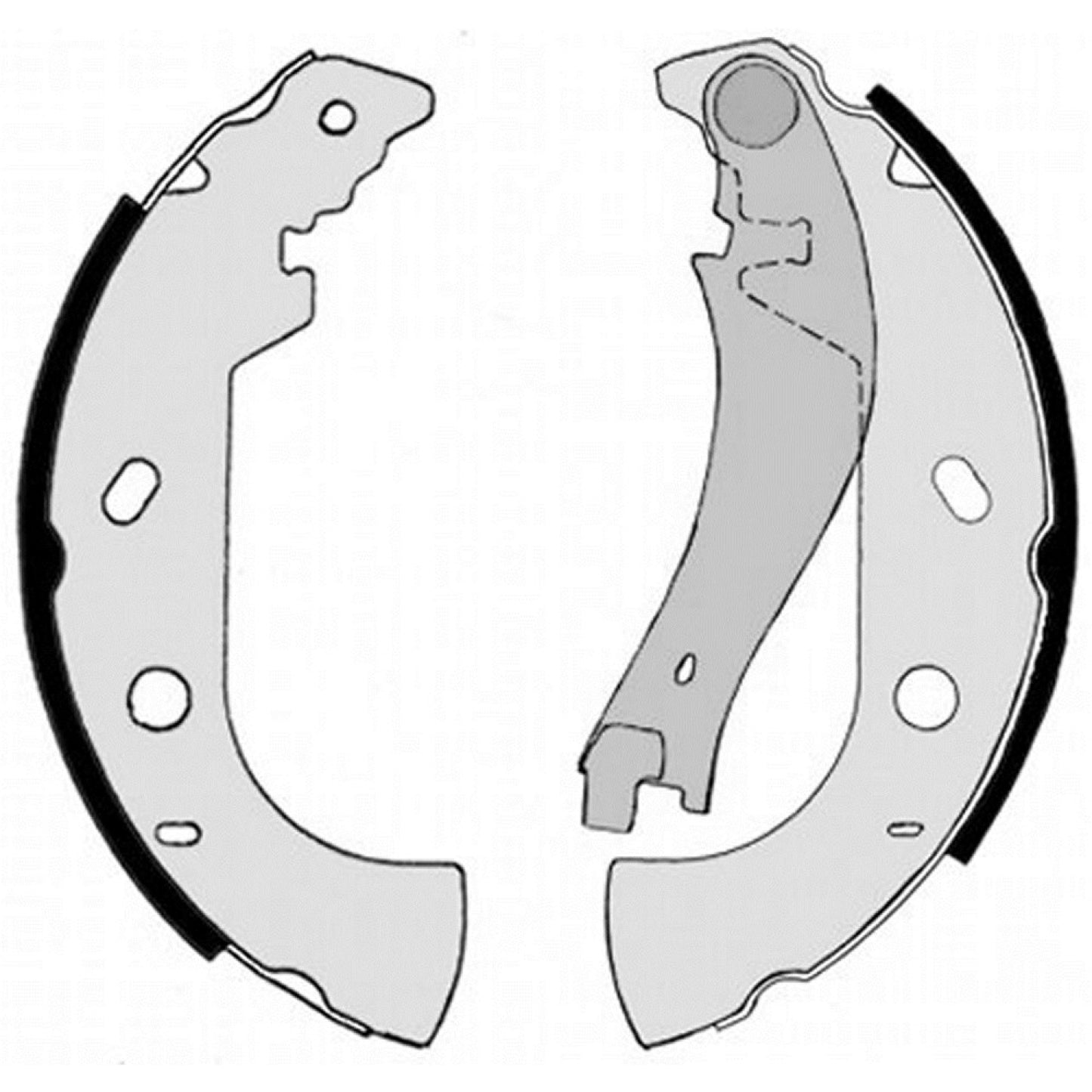 BRE-S23514 - ZAPATAS TRASERAS PARA FIAT PALIO ADVENTURE 2004-2009