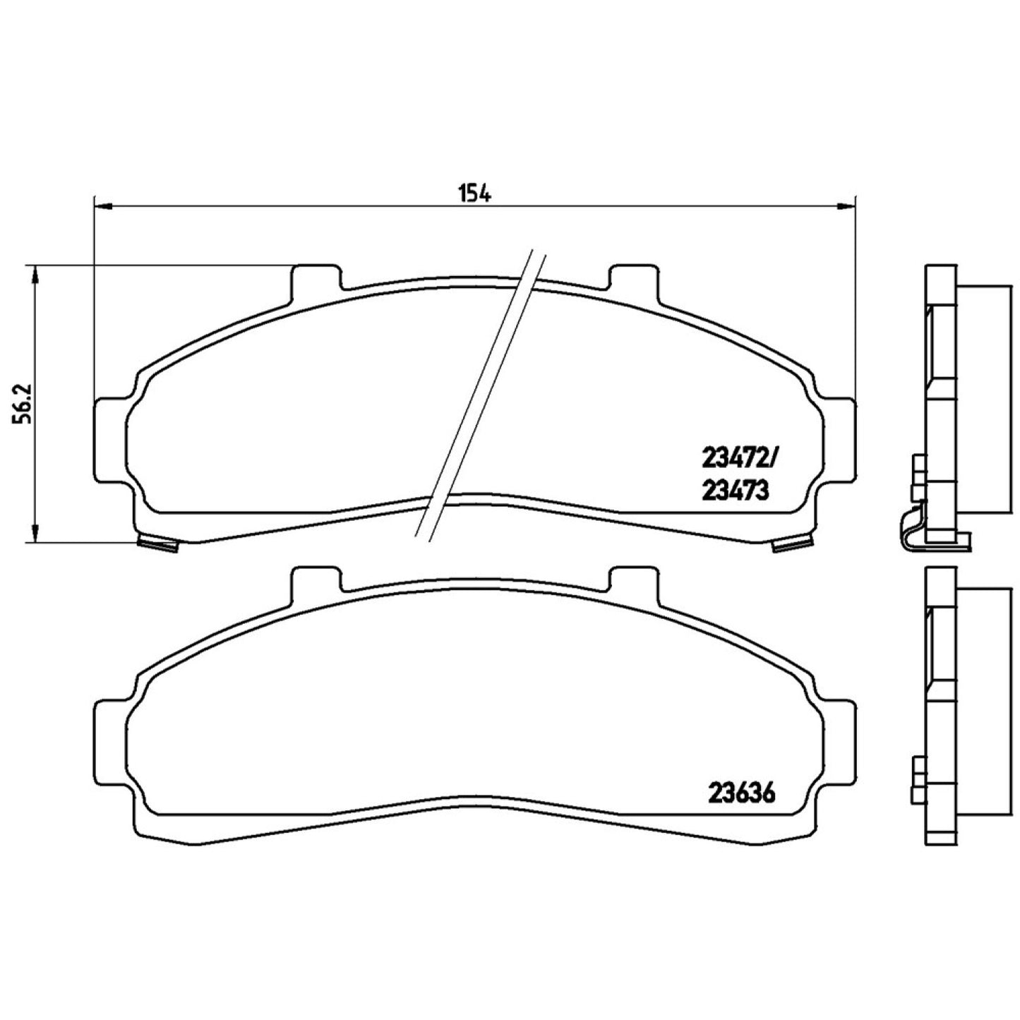 BRE-P24041 - BALATAS DELANTERAS PARA FORD EXPLORER EDDIE BAUER 1995-2001