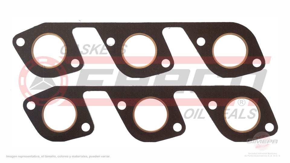 MEX-2662074-1 - EMPAQUE MULTIPLE DE ESCAPE PARA FORD E-150 V6 4.2 L 12 V. OHV 1997-2003
