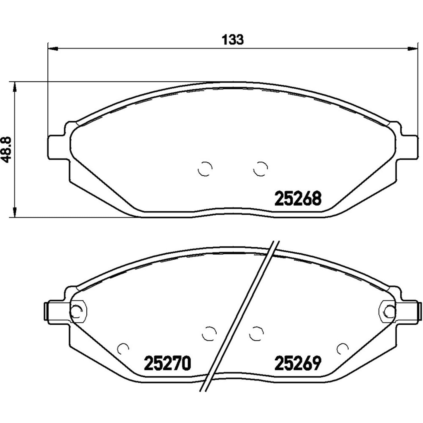BRE-P10054 - BALATAS DELANTERAS PARA CHEVROLET BEAT ACTIV 2019-2021