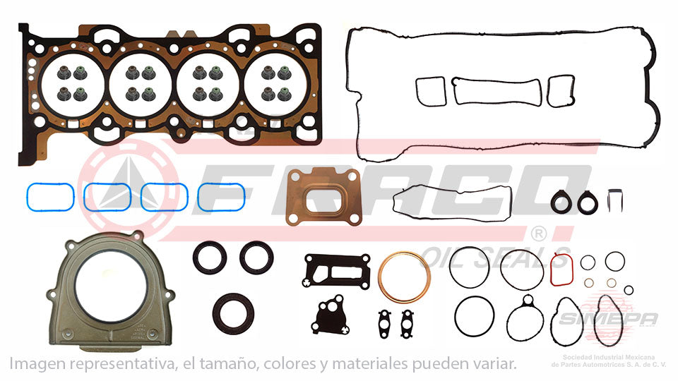 FSX-2640059 - JUEGO DE EMPAQUES PARA FORD EDGE L4 2.0 L TURBO 16 V. DOHC 2012-2014