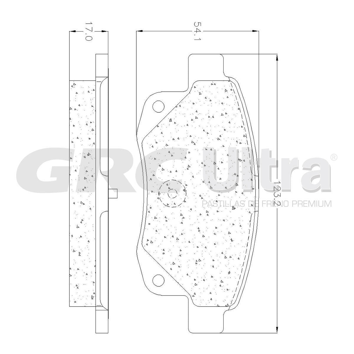 GMD1502 - BALATAS SEMIMETALICAS TRASERAS PARA FORD TRANSIT 2007-2013