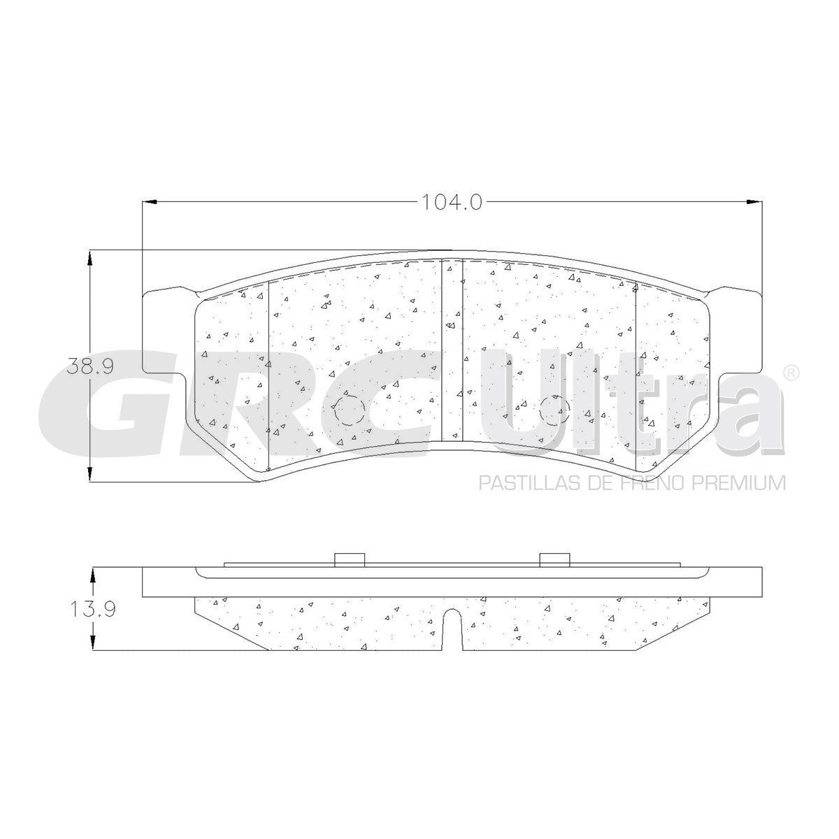 GCD1315 - BALATAS CERAMICAS TRASERAS PARA CHEVROLET OPTRA 2007-2010