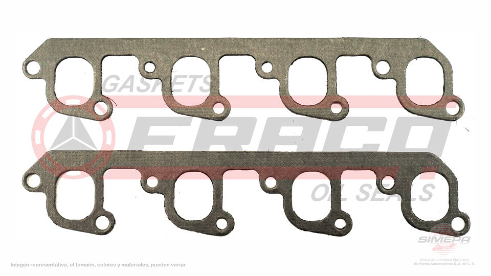 MEX-2682100 - EMPAQUE MULTIPLE DE ESCAPE PARA FORD BRONCO V8 5.8 L CLEVELAND 16 V. OHV 1978-1982