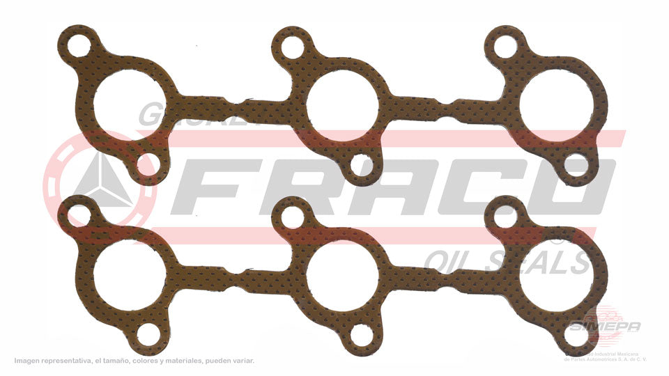 MEX-2662055 - EMPAQUE MULTIPLE DE ESCAPE PARA FORD AEROSTAR V6 3.0 L VULCAN 12 V. OHV 1986-1997