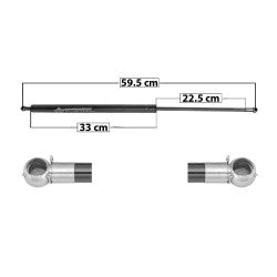 MANJ-60018 - AMORTIGUADOR 5TA PUERTA PARA NISSAN TSUBAME 1994-2004