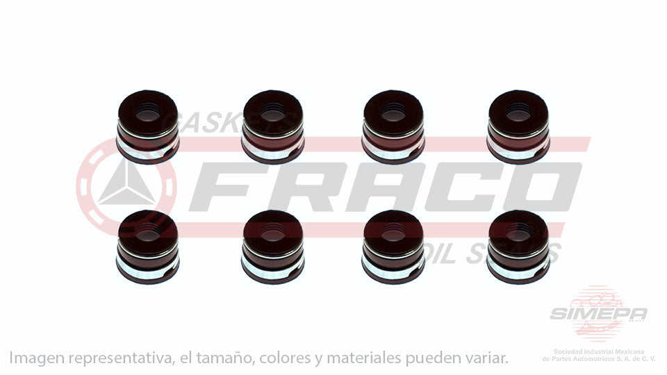 SS-9512-V-08 - SELLOS DE VALVULA POR JUEGOS PARA BUICK CENTURY L4 2.2 L 8 V. OHV 1993