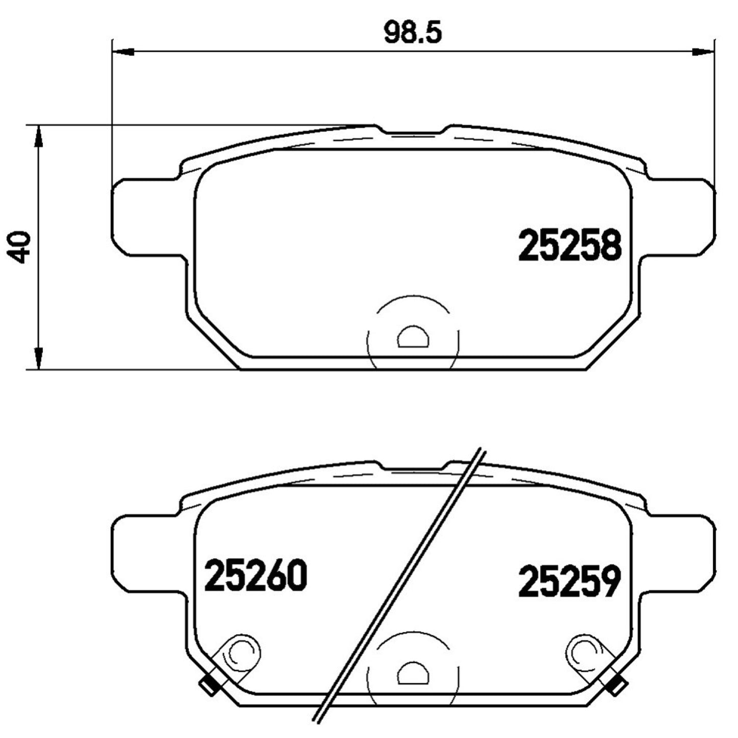 BRE-P79029 - BALATAS TRASERAS PARA SUZUKI BALENO GLX 2021-2022