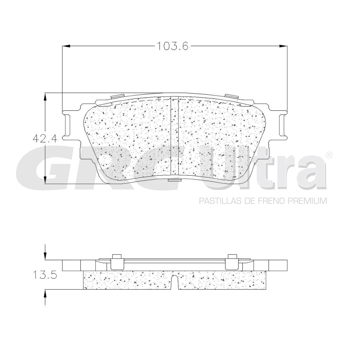 GCD2135 - BALATAS CERAMICAS TRASERAS PARA MITSUBISHI ECLIPSE CROSS 2020-2024