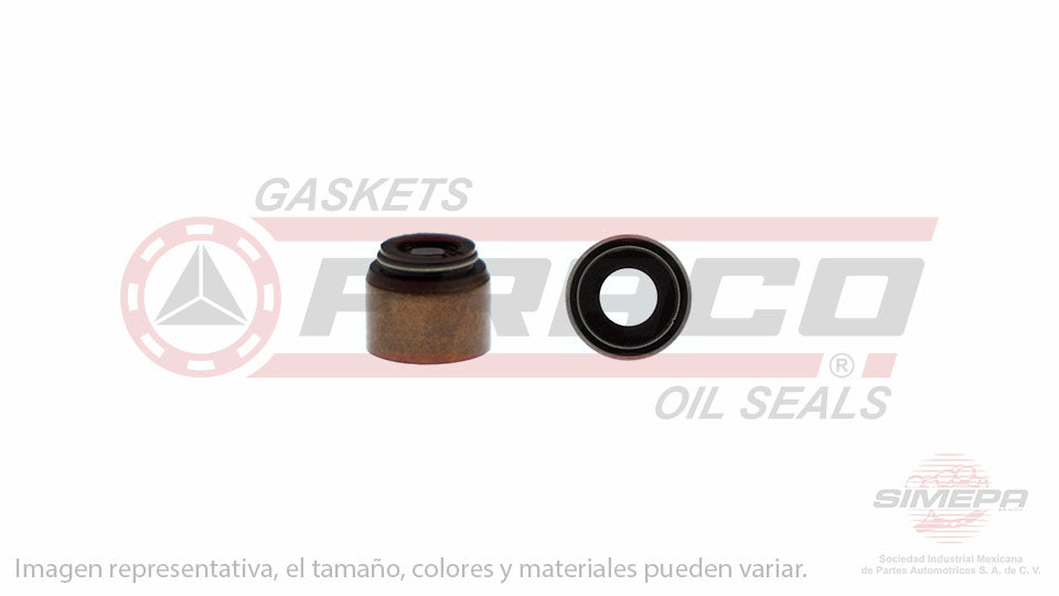 S-6102-V - (50 PIEZAS) SELLO DE VALVULA (RETEN) PARA DODGE 2000 GTX L4 2.0 L SOHC 8 V. SOHC G63B 1989-1990
