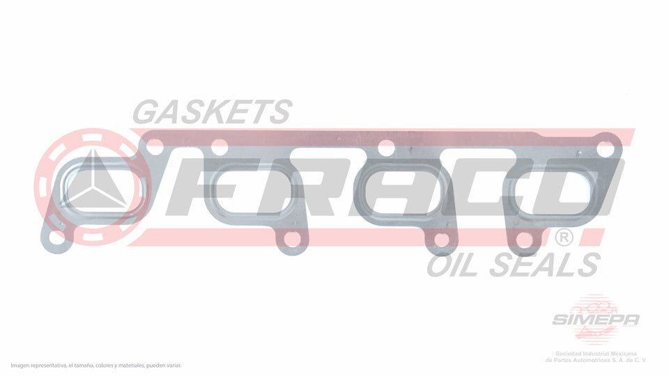 MEX-8640155 - EMPAQUE MULTIPLE DE ESCAPE PARA VOLKSWAGEN AMAROK L4 2.0 L DIESEL 16 V. DIESEL TURBO 2010-2014