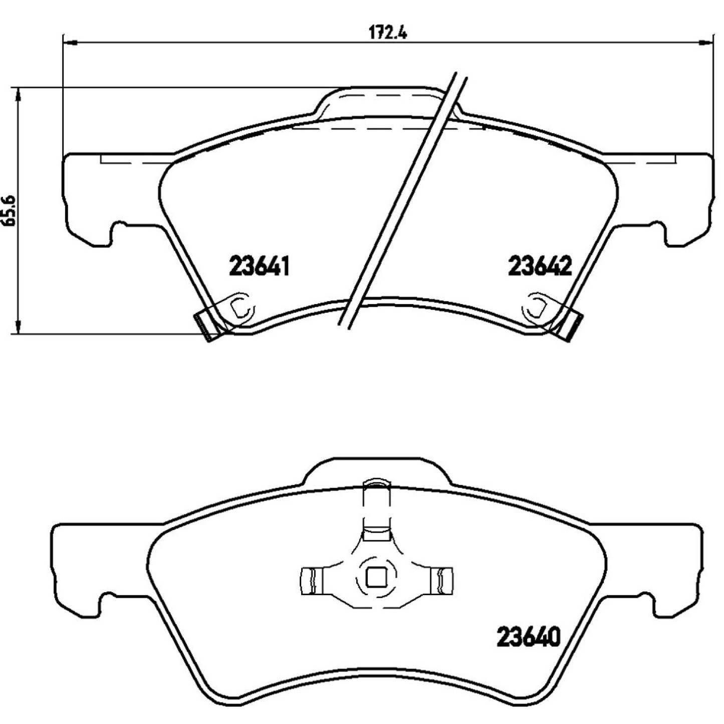 BRE-P11015 - BALATAS DELANTERAS PARA CHRYSLER TOWN & COUNTRY BASE 2003-2004