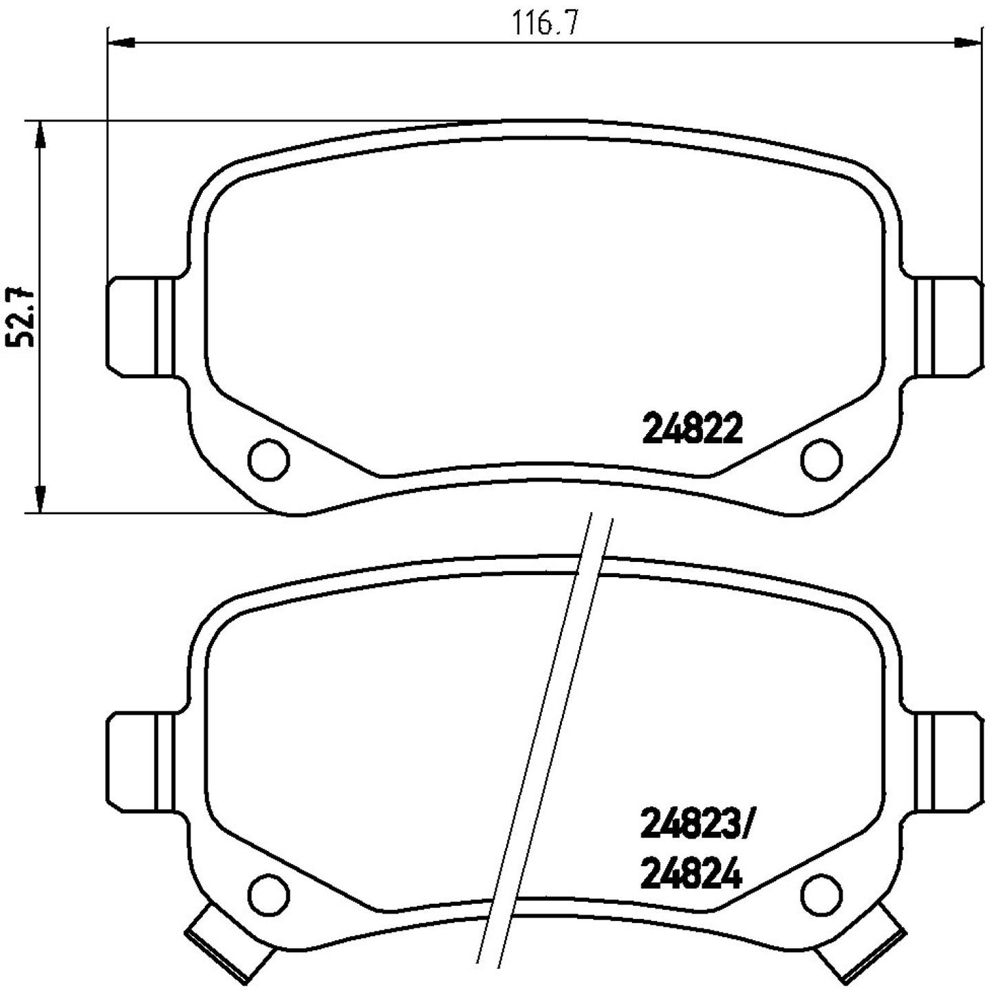 BRE-P11021 - BALATAS TRASERAS PARA CHRYSLER TOWN & COUNTRY LI 2012-2012