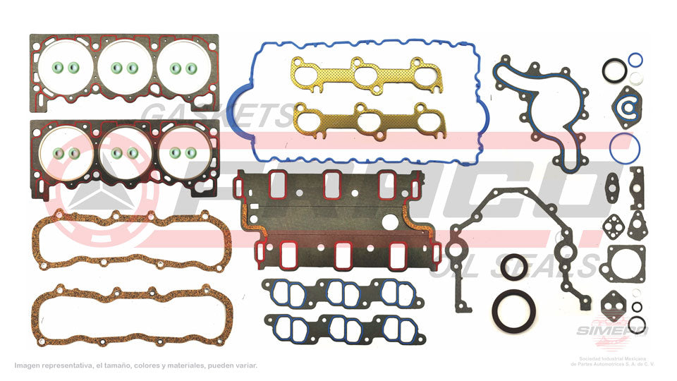 FSX-2662080 - JUEGO DE EMPAQUES PARA FORD AEROSTAR V6 4.0 L OHV 12 V. OHV 1990-1994