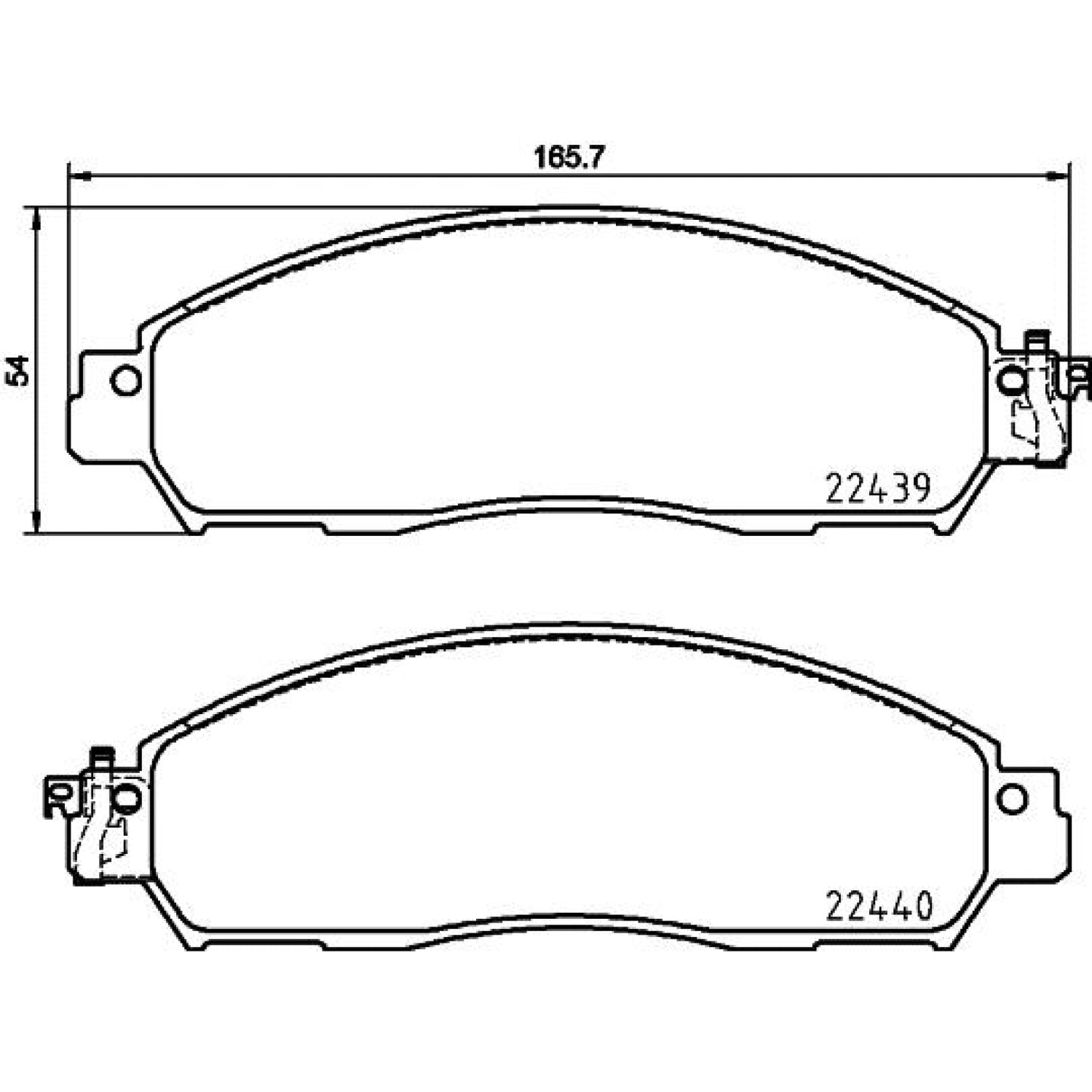 BRE-P56118 - BALATAS DELANTERAS PARA NISSAN NP300 BASE 2016-2019