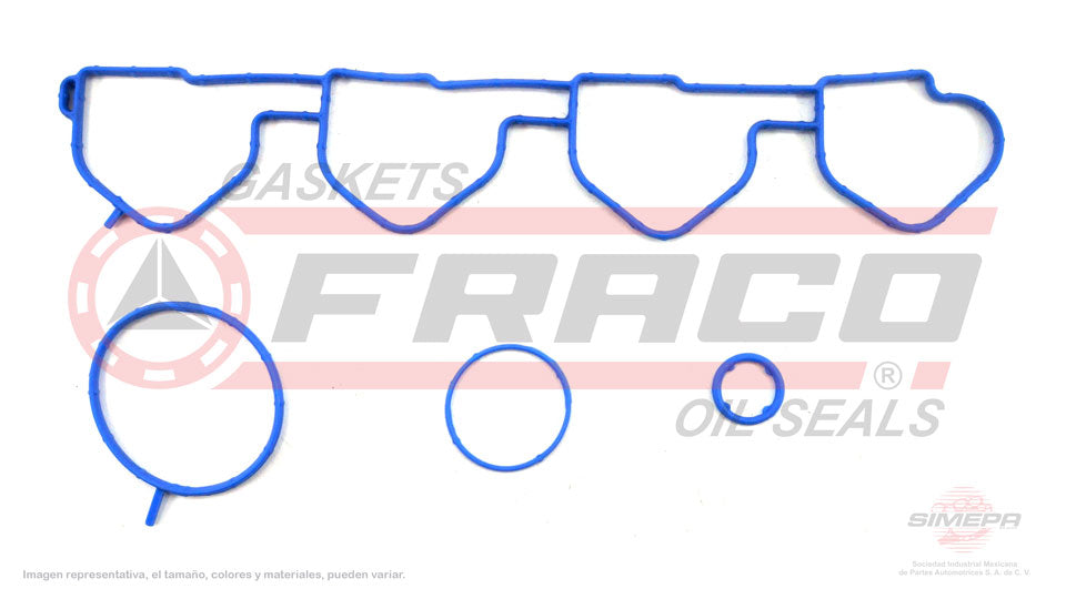 MIX-8940040 - EMPAQUE MULTIPLE DE ADMISION PARA CHEVROLET SAIL L4 1.4 L 16 V. DOHC LCU 2012-2015