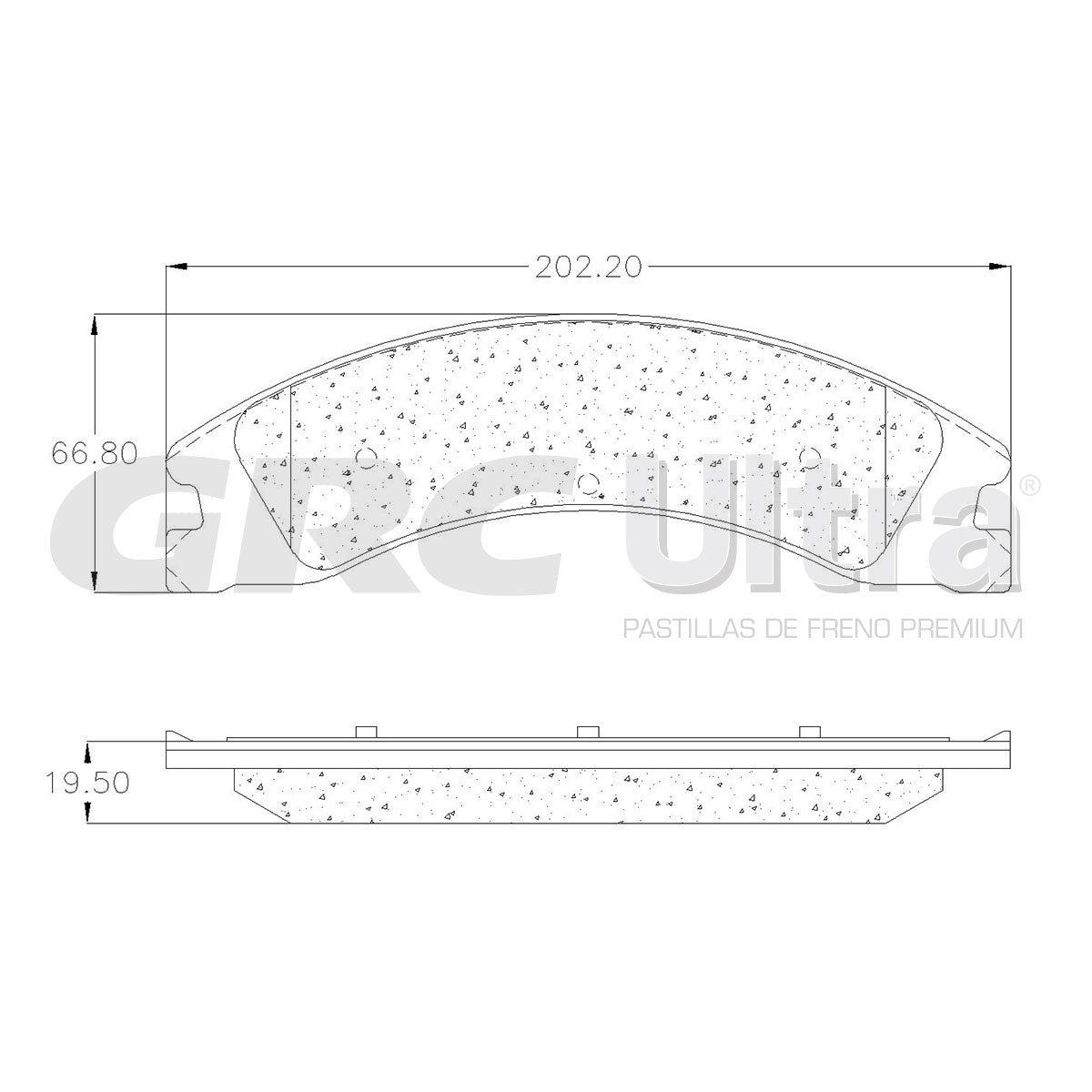 GMD1330 - BALATAS SEMIMETALICAS TRASERAS PARA FORD E-450 SUPER DUTY 2008-2024