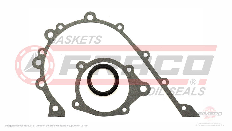 TCX-0260050 - EMPAQUE DE DISTRIBUCION PARA AM GENERAL FJ8 L6 3.8 L 12 V 232 CID 1973-1974