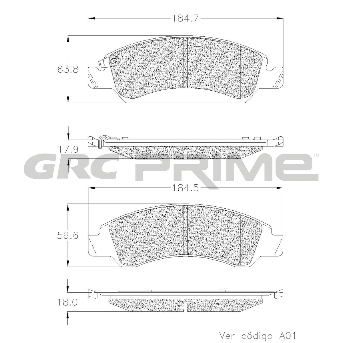 GPRD1363PL - BALATAS LOW METAL DELANTERAS PARA CADILLAC ESCALADE 6.0L 2009-2009