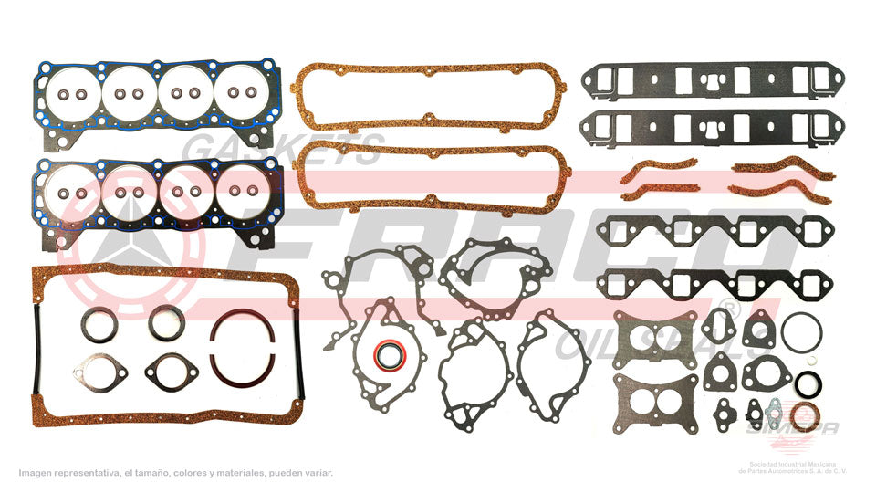 FSX-2682051 - JUEGO DE EMPAQUES PARA FORD 300 V8 4.3 L 16 V. OHV 1963