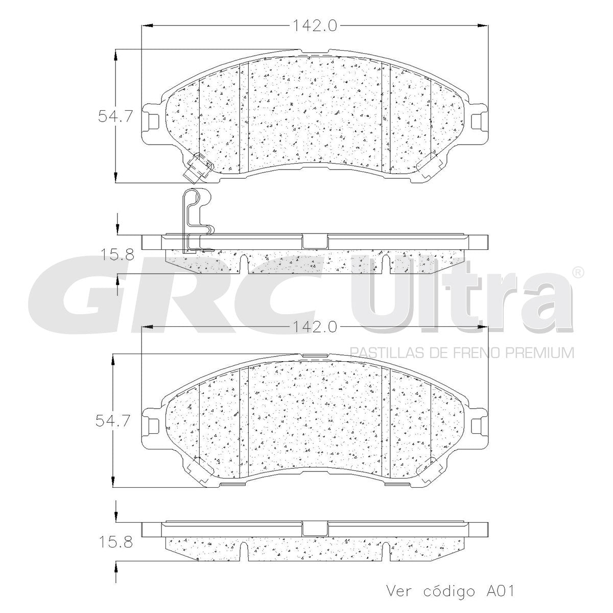 GCD2096 - BALATAS CERAMICAS DELANTERAS PARA SUZUKI CIAZ 2016-2020