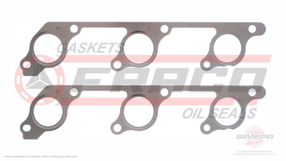 MEX-2662086 - EMPAQUE MULTIPLE DE ESCAPE PARA FORD EXPLORER V6 4.0 L SOHC 12 V. SOHC 1997-2010