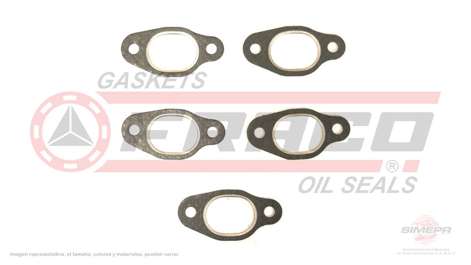 MEX-8650010 - EMPAQUE MULTIPLE DE ESCAPE PARA VOLKSWAGEN EUROVAN L5 2.5 L 10 V. SOHC 2001-2004