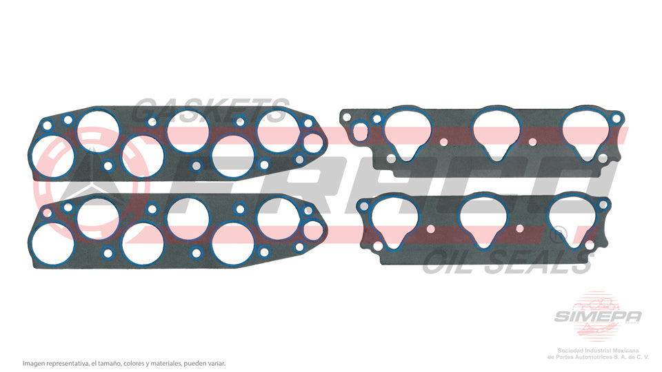 MIX-3562060-1 - EMPAQUE MULTIPLE DE ADMISION PARA HONDA ACCORD V6 3.0 L 24 V. SOHC J30A4 2003-2004