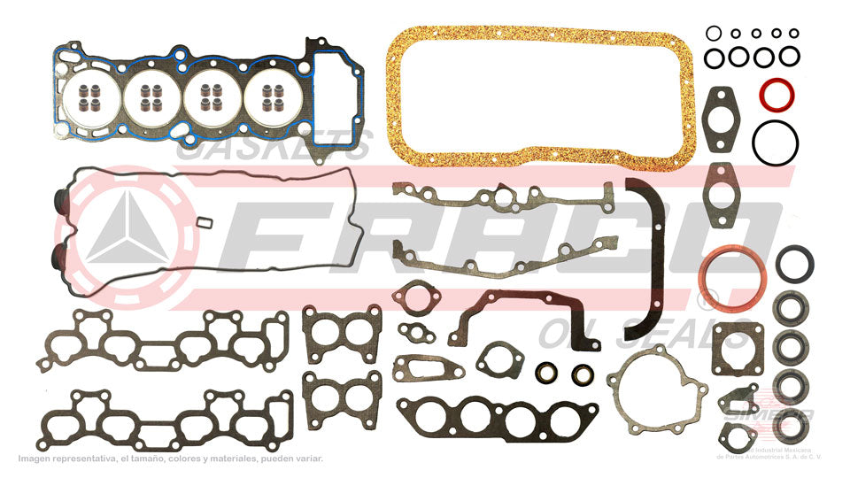 FSX-5840175 - JUEGO DE EMPAQUES PARA NISSAN LUCINO L4 1.6 L 16 V. DOHC GA16DNE 1997-2000