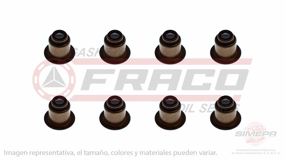 SS-2413-V-08 - SELLOS DE VALVULA POR JUEGOS PARA NISSAN GUAYIN L4 1.5 L 8 V. J15 1970-1985