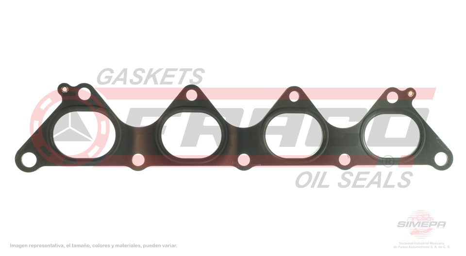 MEX-5540225 - EMPAQUE MULTIPLE DE ESCAPE PARA MITSUBISHI LANCER L4 2.0 L SOHC 16 V. SOHC 4G94 2002-2007