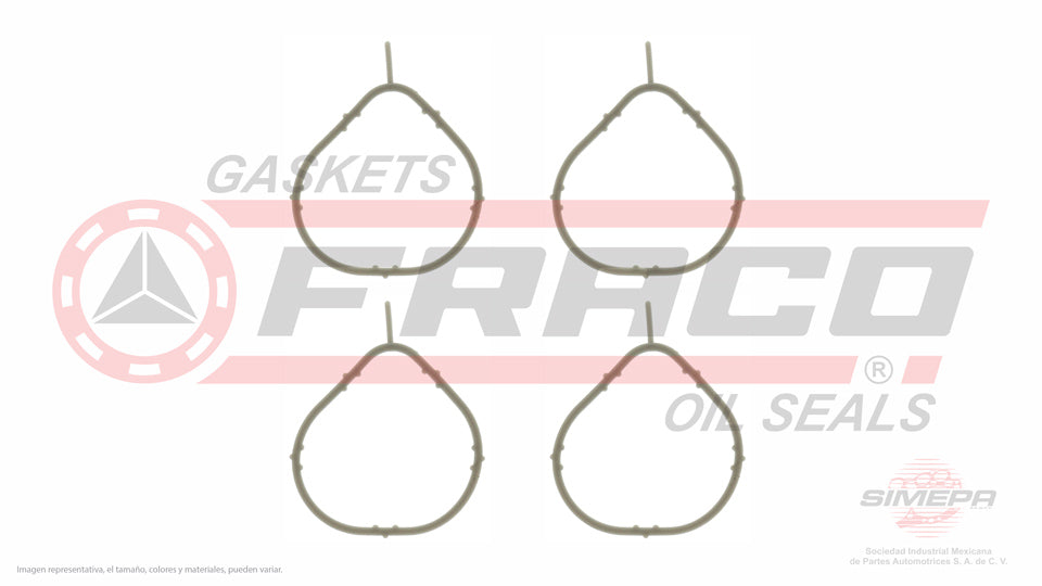 MIX-3640060 - EMPAQUE MULTIPLE DE ADMISION PARA DODGE VERNA L4 1.6 L 16 V. DOHC G4FK 2004-2006