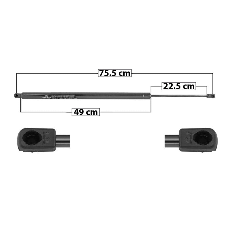 MANJ-60025 - AMORTIGUADOR 5TA PUERTA PARA VOLKSWAGEN EUROVAN 2002-2007