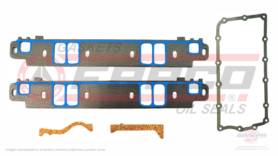 MIX-1182071 - EMPAQUE MULTIPLE DE ADMISION PARA DODGE B150 V8 5.2 L 16 V. 318 CID 1992-1994