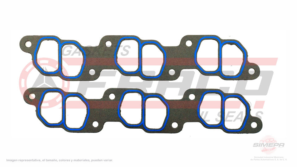 MUX-2662080 - EMPAQUE DE MULTIPLE PARA FORD AEROSTAR V6 4.0 L OHV 12 V. OHV 1990-1994