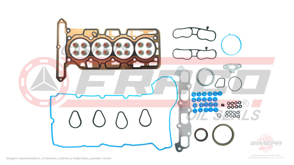 FSX-3040132 - JUEGO DE EMPAQUES PARA CHEVROLET COLORADO L4 2.9 L. 16 V DOHC 2007-2012