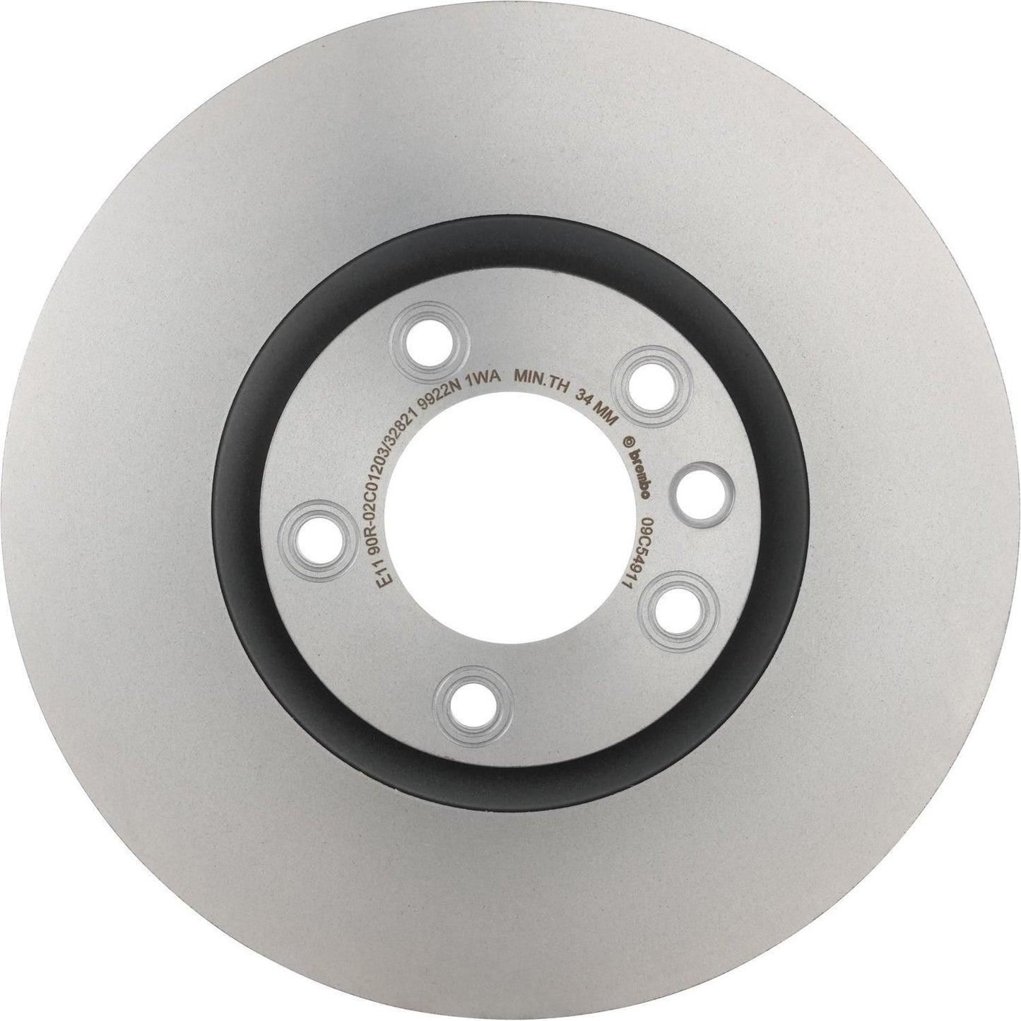BRE-09.C549.11 - PAR DE DISCOS DE FRENO DELANTEROS PARA VOLKSWAGEN TOUAREG BASE 2011-2016