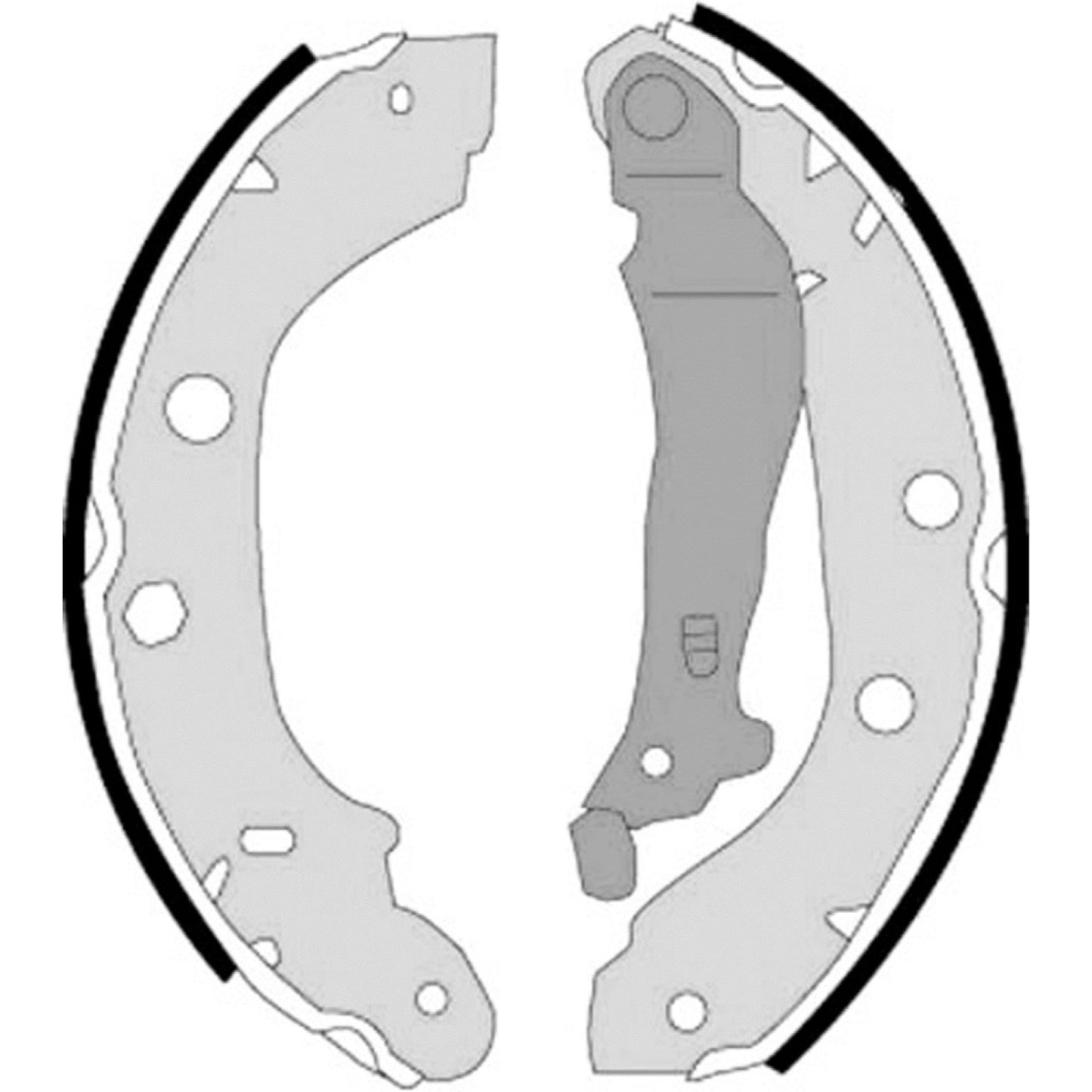 BRE-S56509 - ZAPATAS TRASERAS PARA RENAULT KANGOO AUTHENTIQUE 2007-2009