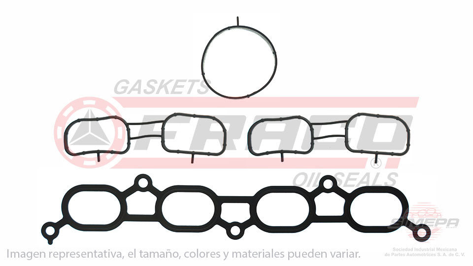 MIX-6540180 - EMPAQUE MULTIPLE DE ADMISION PARA RENAULT FLUENCE L4 2.0 L 16 V. DOHC M4R 2011-2016
