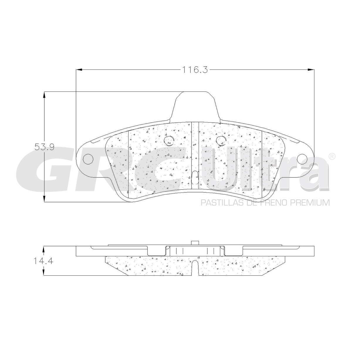 GCD661 - BALATAS CERAMICAS TRASERAS PARA FORD CONTOUR 2.0L 1997-2000