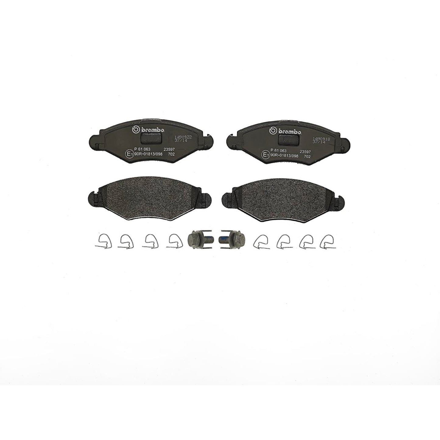 BRE-P61063 - BALATAS DELANTERAS PARA PEUGEOT 206 BASE 2000-2000