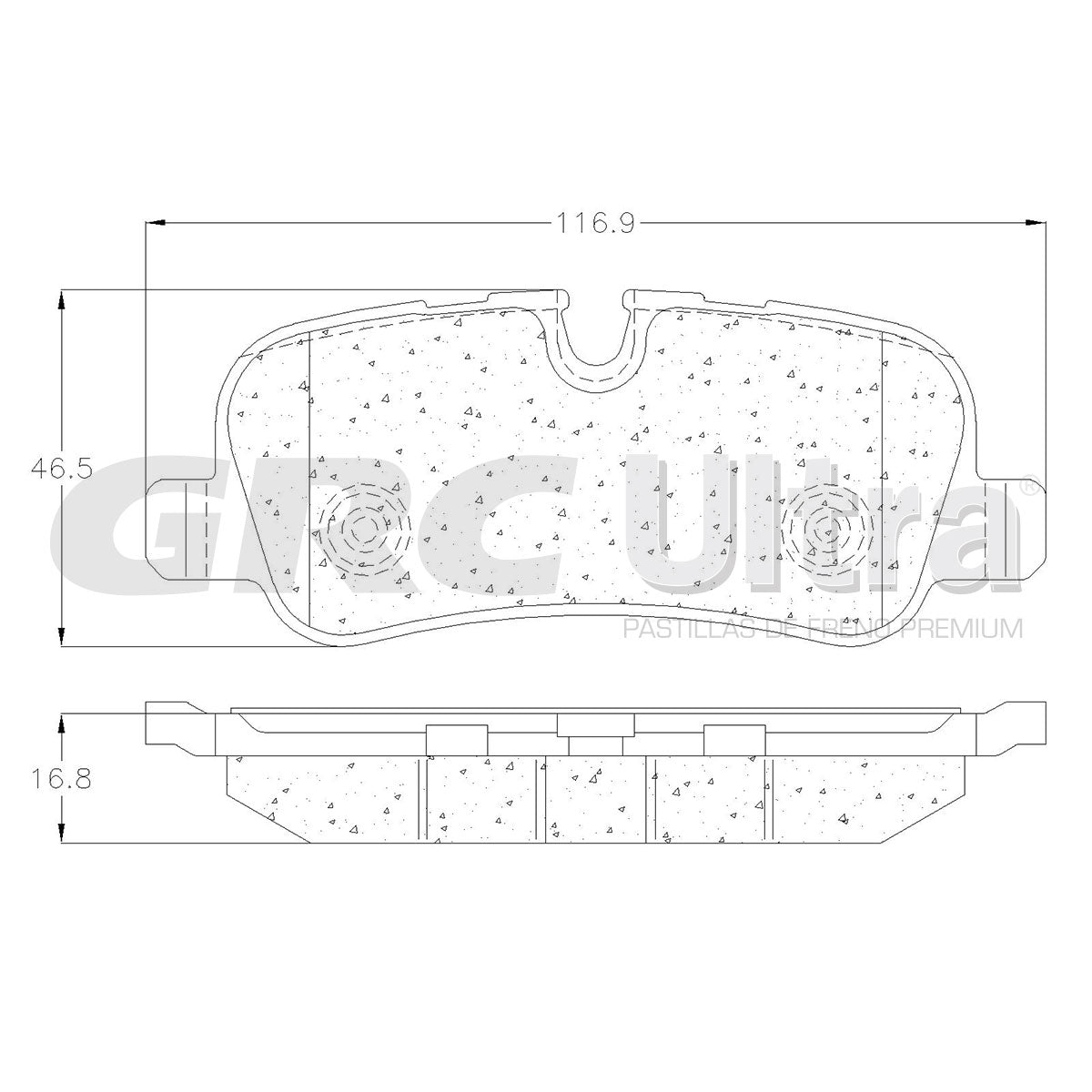 GMD1099 - BALATAS SEMIMETALICAS TRASERAS PARA LAND ROVER DISCOVERY HSE 2014-2016