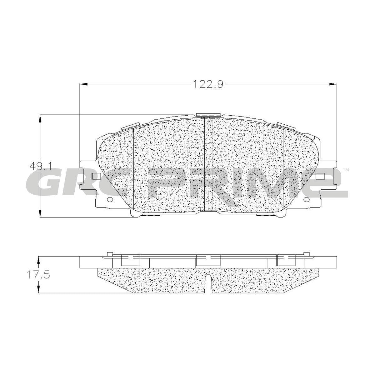 GPRD1184 - BALATAS CERAMICAS DELANTERAS PARA LEXUS CT200H 2017-2017
