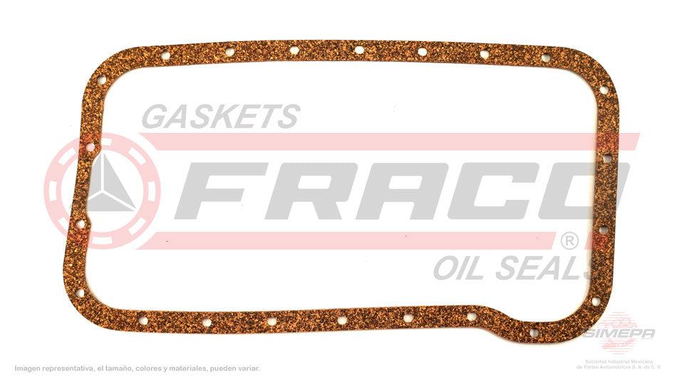 OSX-5340061 - EMPAQUE DE CARTER PARA MAZDA GLC L4 1.5 L 8 V. SOHC E3 E5 1981-1985