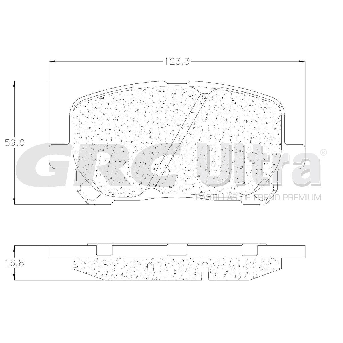 GCD923 - BALATAS CERAMICAS DELANTERAS PARA PONTIAC VIBE 2003-2008