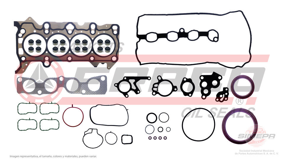 FSX-5340114 - JUEGO DE EMPAQUES PARA MAZDA 2 L4 1.5 L DOHC 16 V P5Y5/Y6/Y7/Y8/Z SKYACTIVE 2016-2021